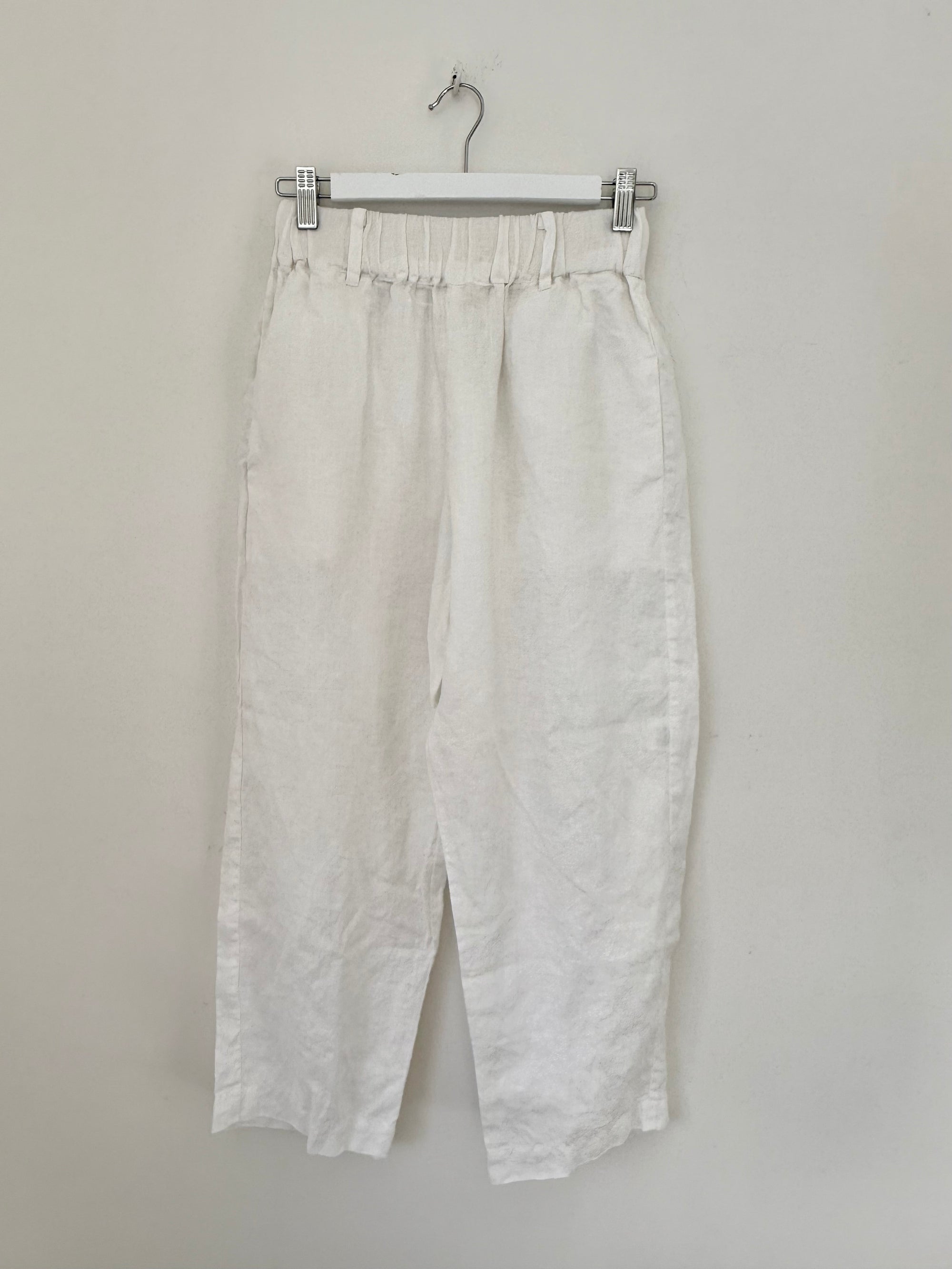 peta pants - white linen Apparel
