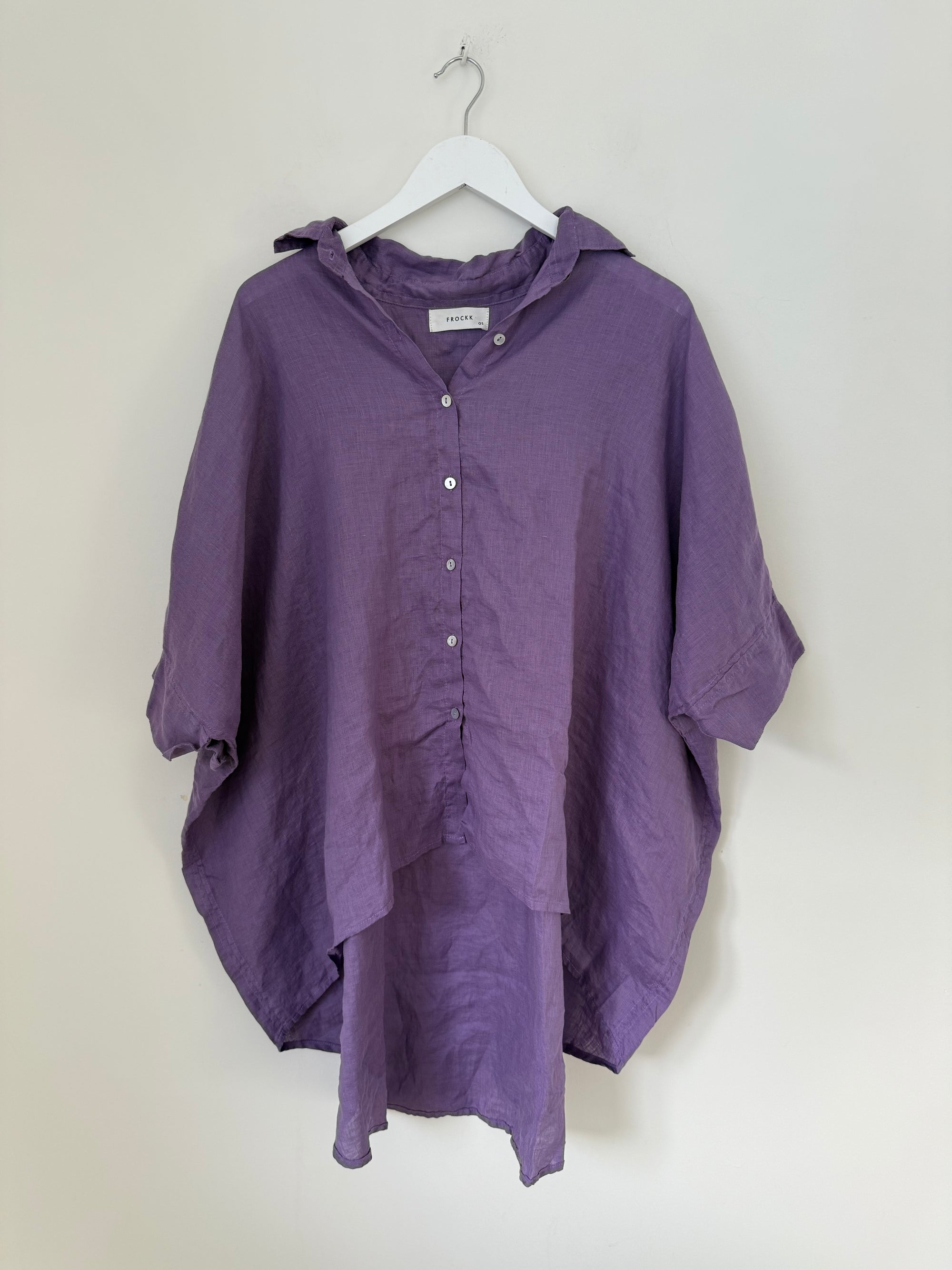 issey shirt - orchid linen Apparel