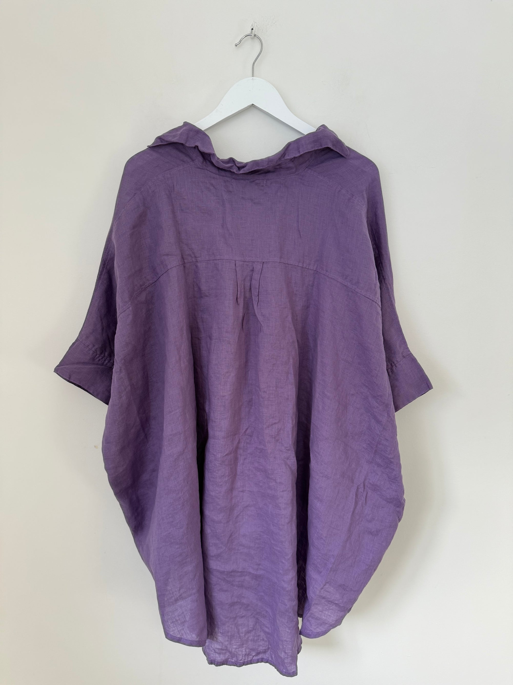 issey shirt - orchid linen Apparel