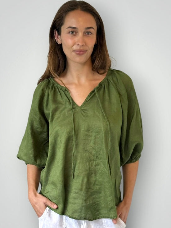 alicia top-moss linen