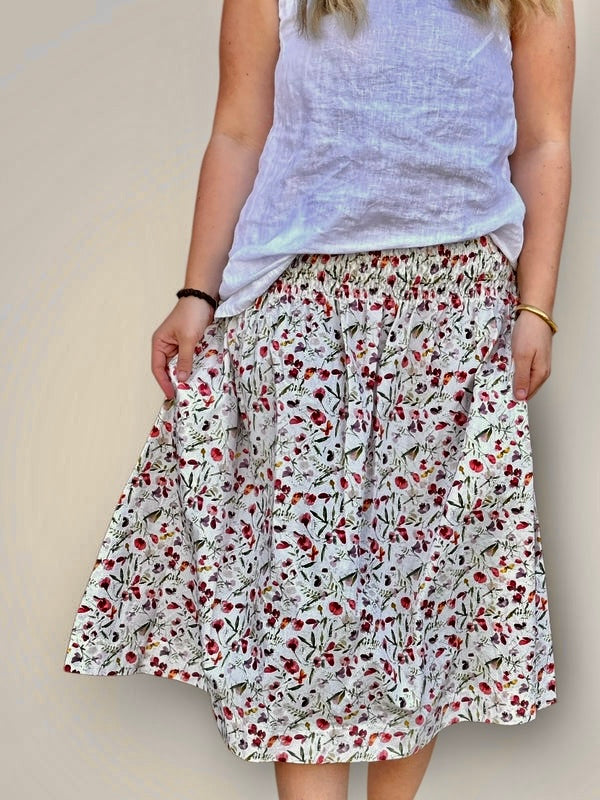 lola skirt - floral cotton Apparel