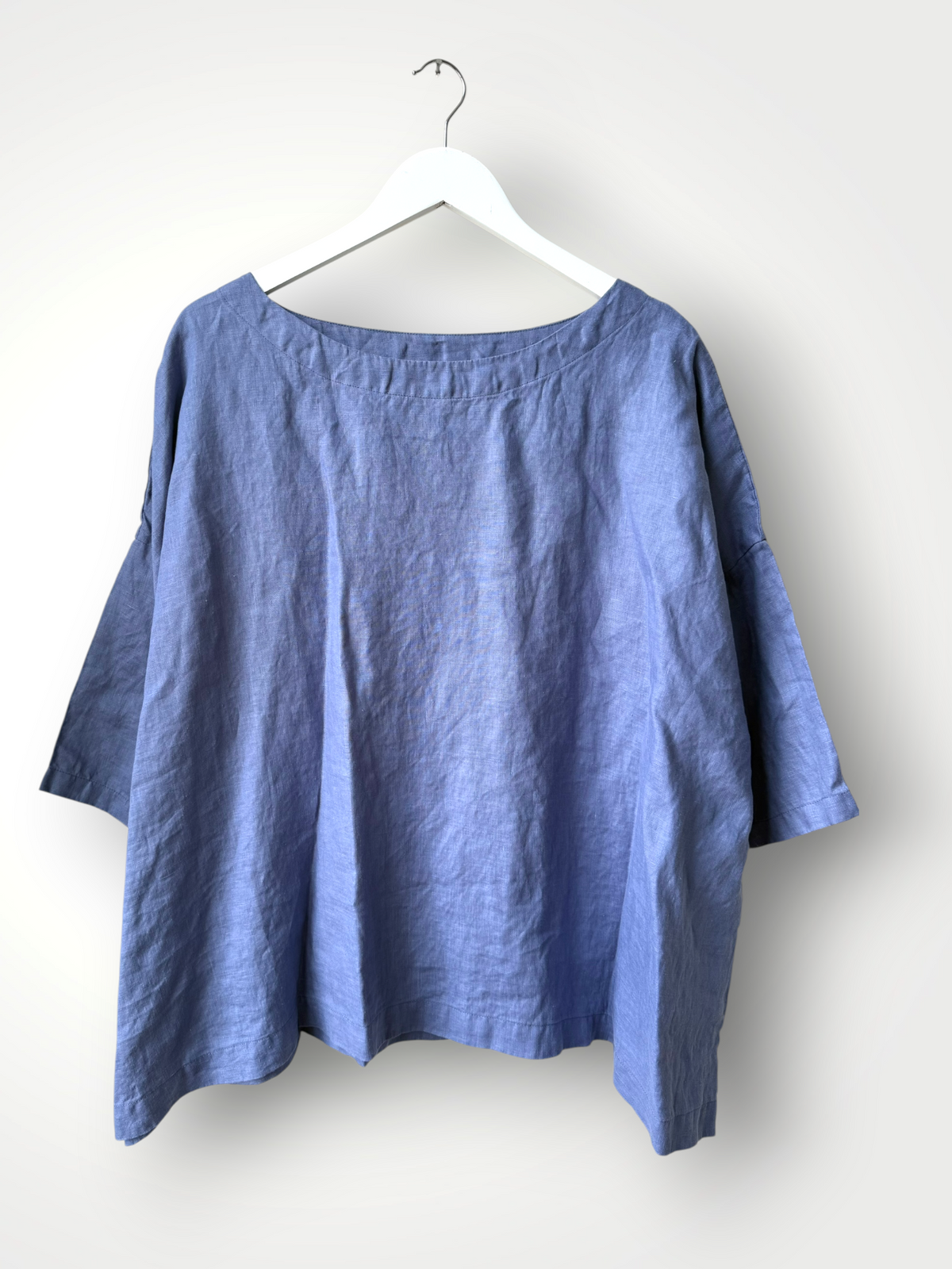 marita top - cornflower linen Apparel