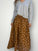lulu skirt - caramel spot linen Apparel