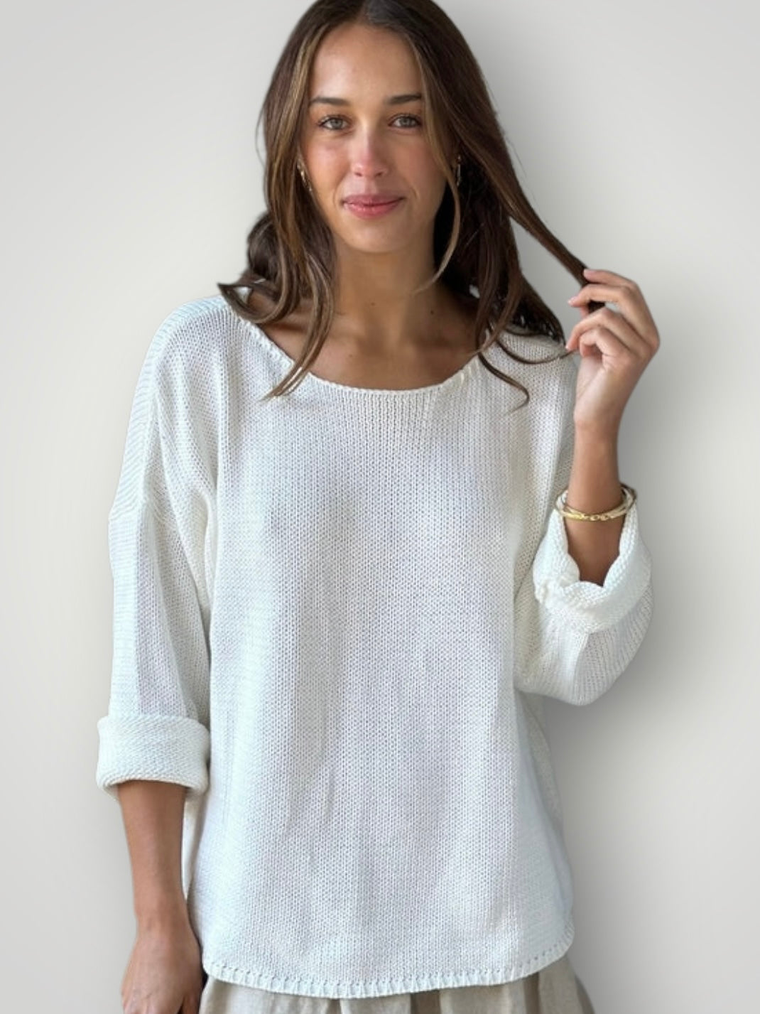 ashton cotton jersey - warm white Apparel