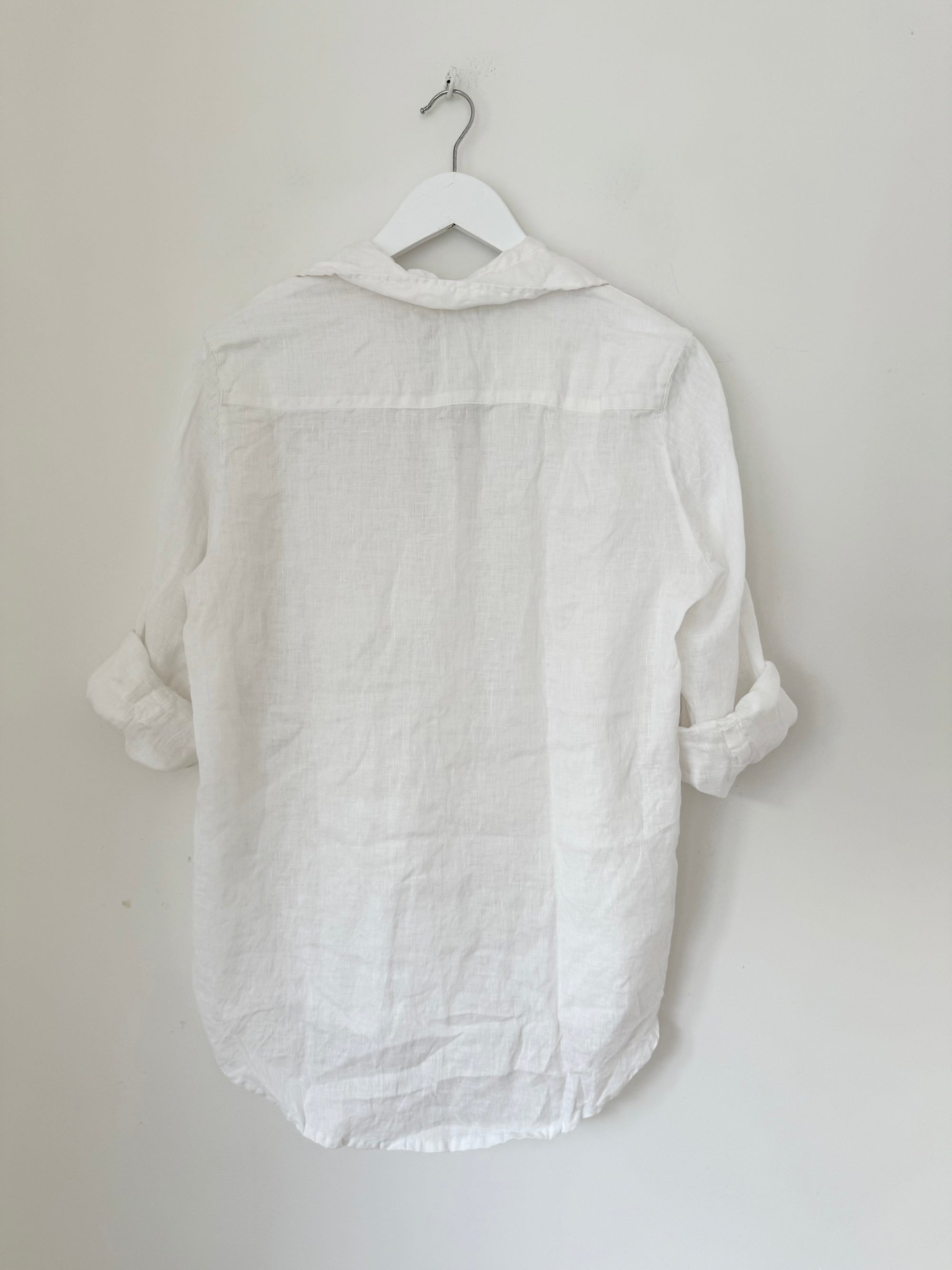 erika shirt - white linen