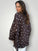 avril top - chocolate spot linen Apparel