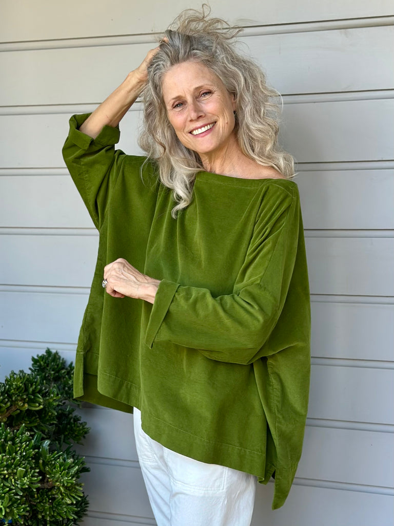 avril top - olive cord Apparel