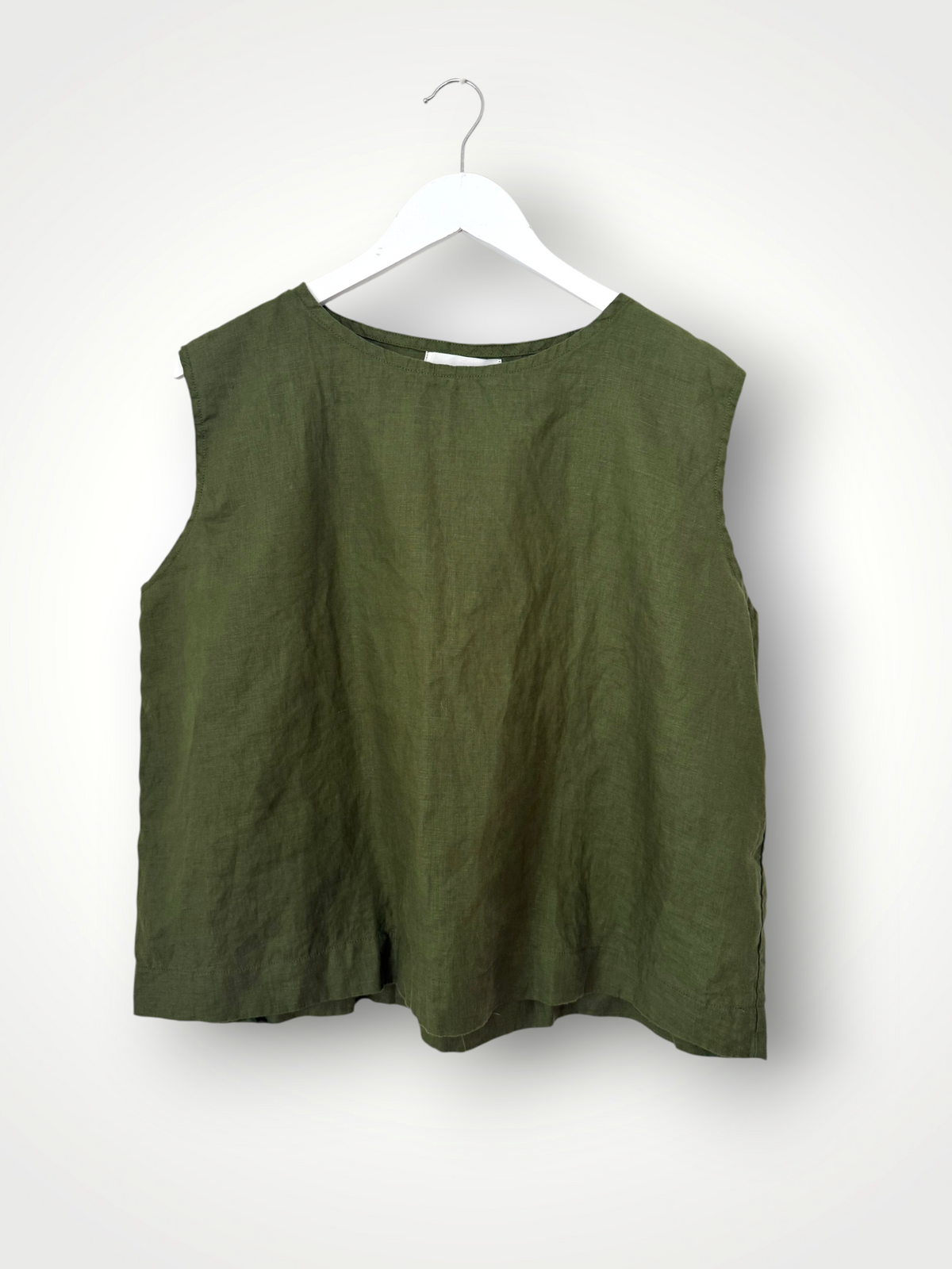eva top - moss linen Apparel