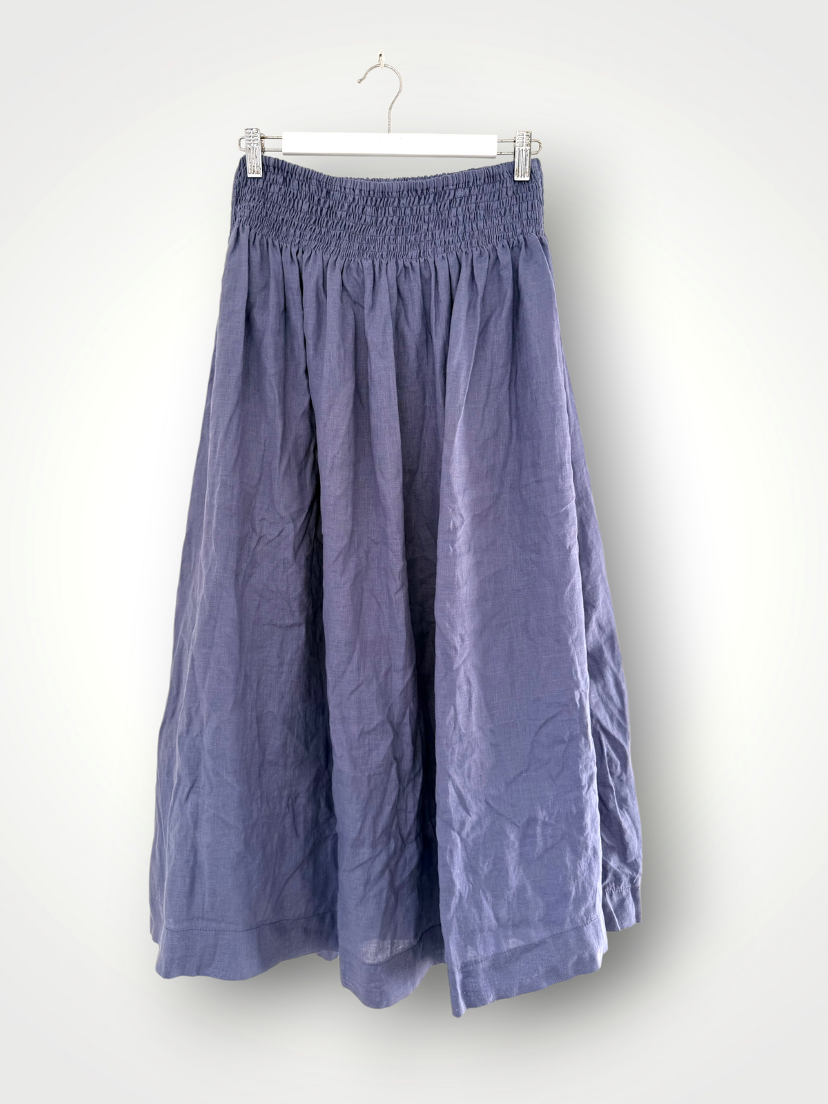 lulu skirt - cornflower linen