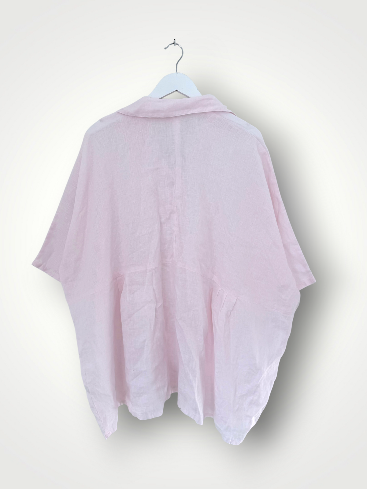 bronte shirt - soft pink linen Apparel