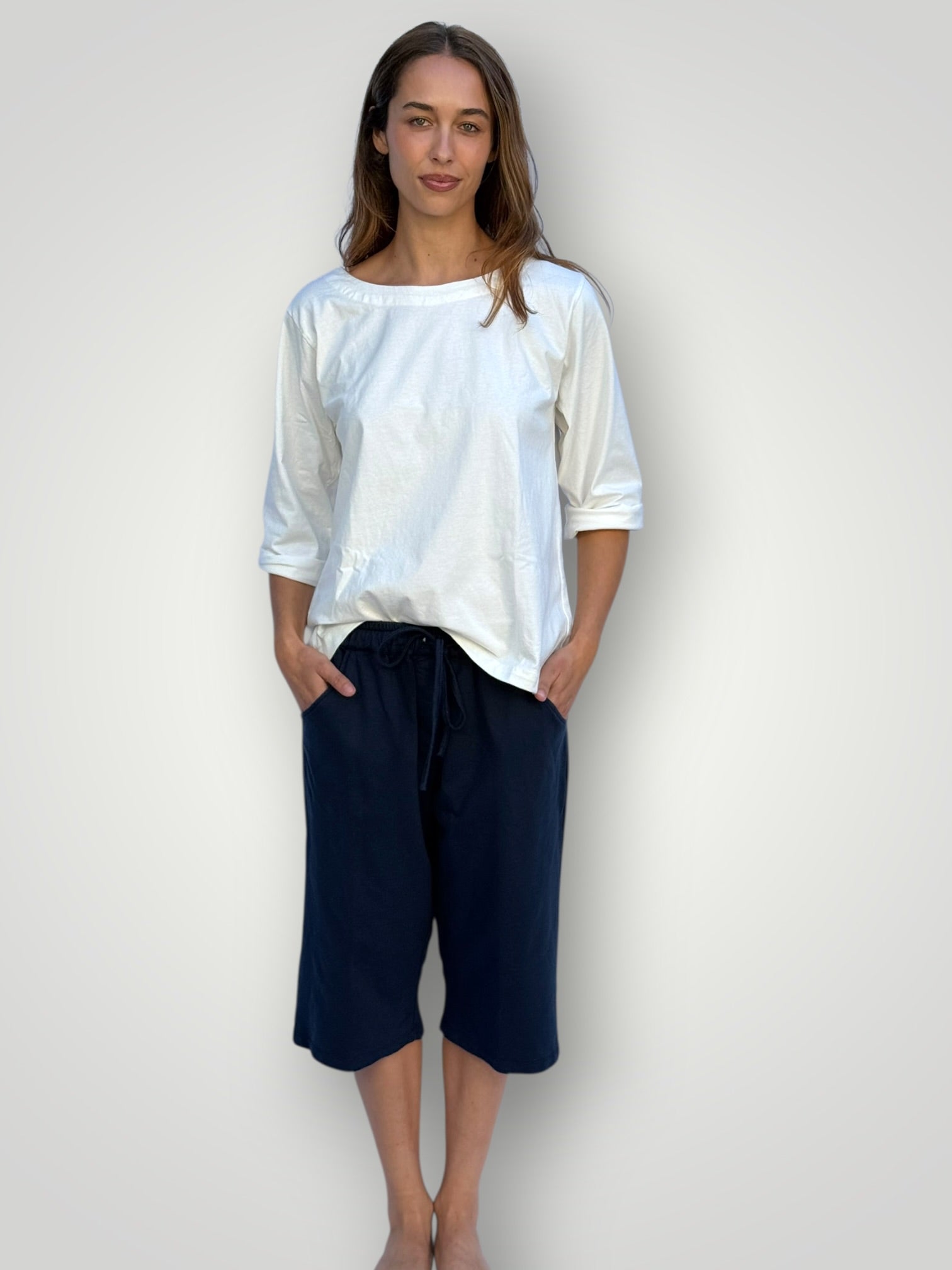 billy cotton knit short - navy Apparel