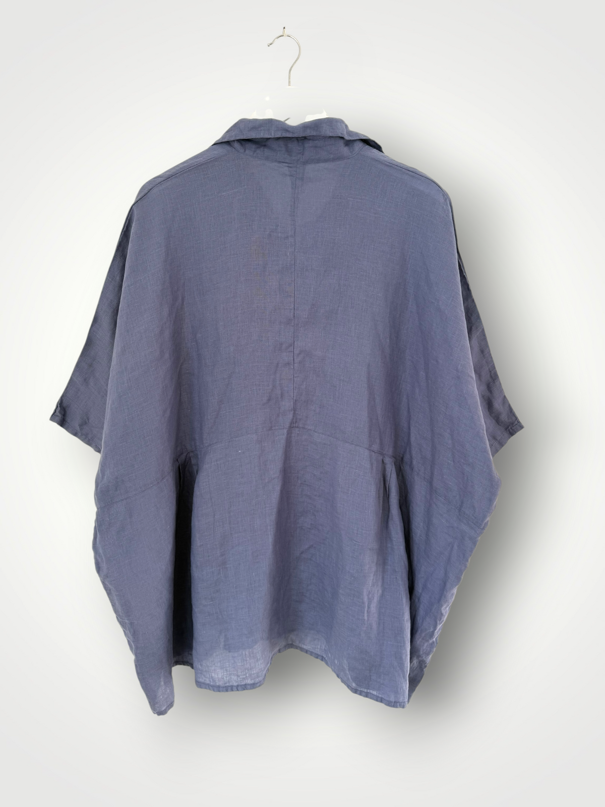 bronte shirt - cornflower linen
