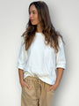 april cotton knit top-winter white Apparel