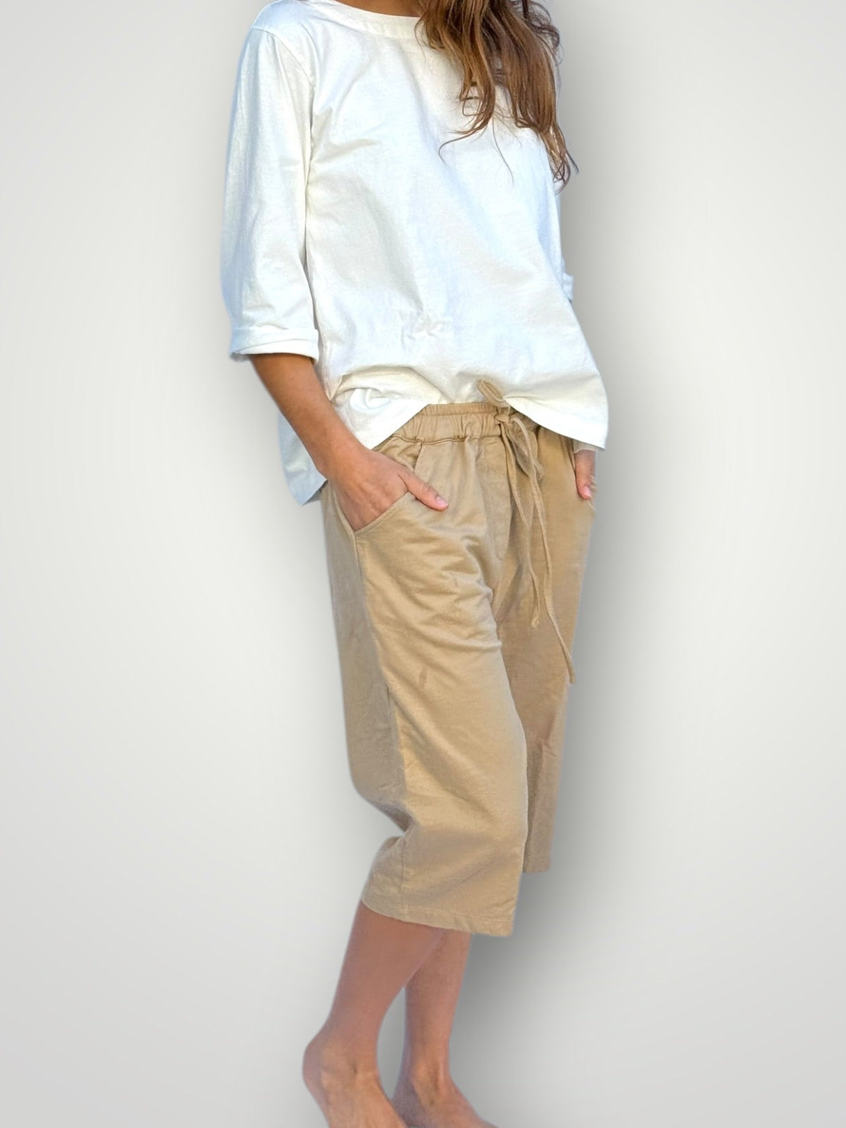 billy cotton knit short - sand Apparel