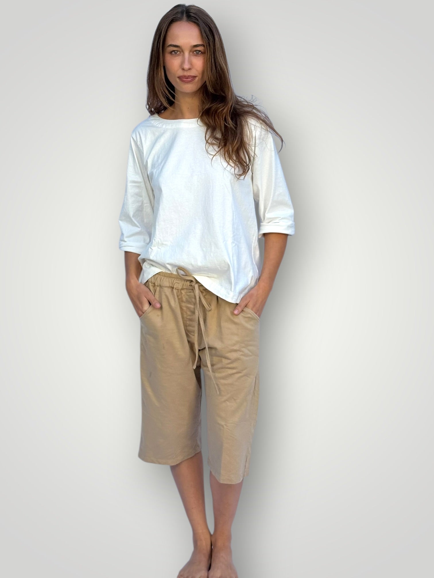 billy cotton knit short - sand Apparel