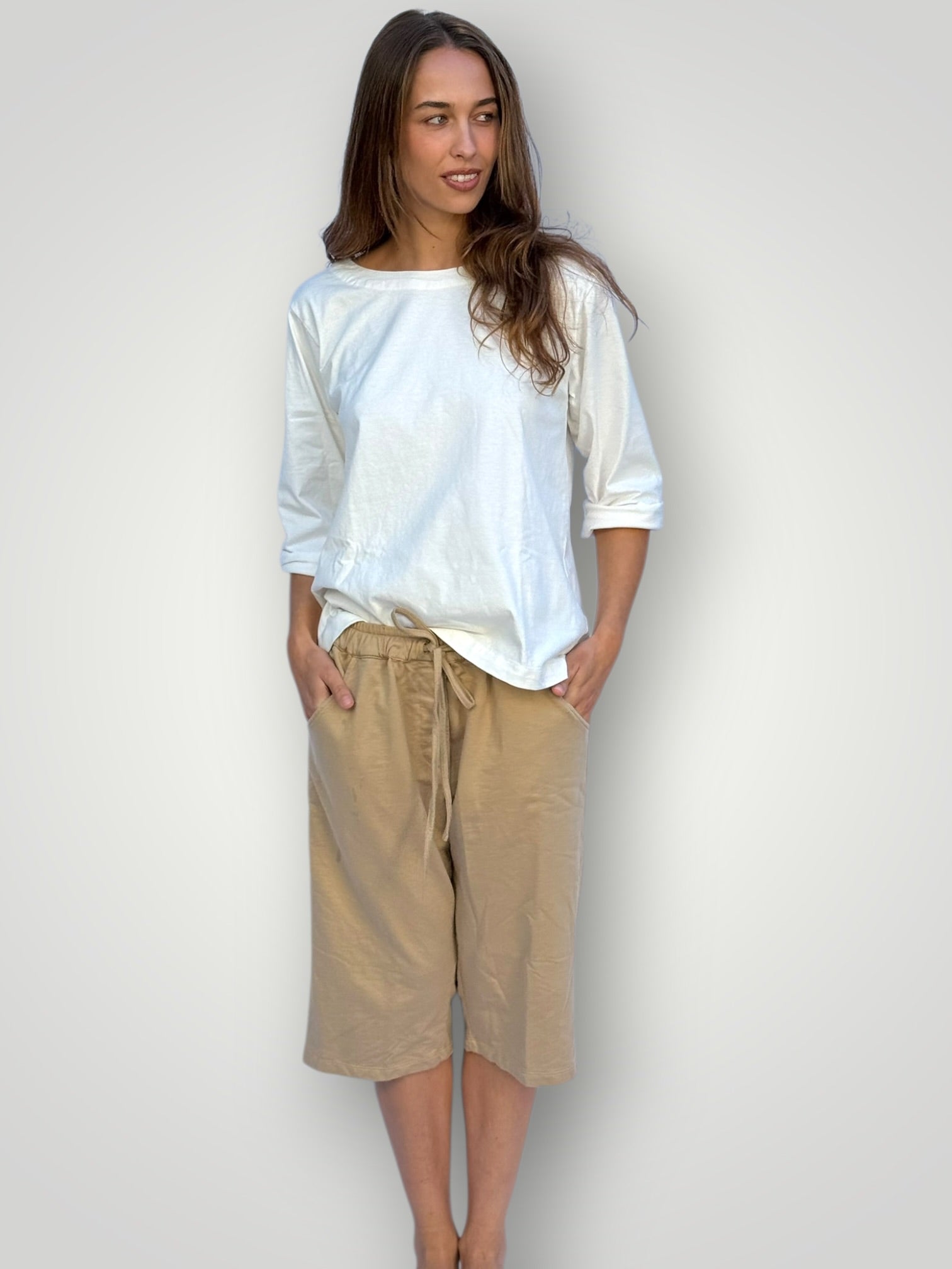 billy cotton knit short - sand Apparel