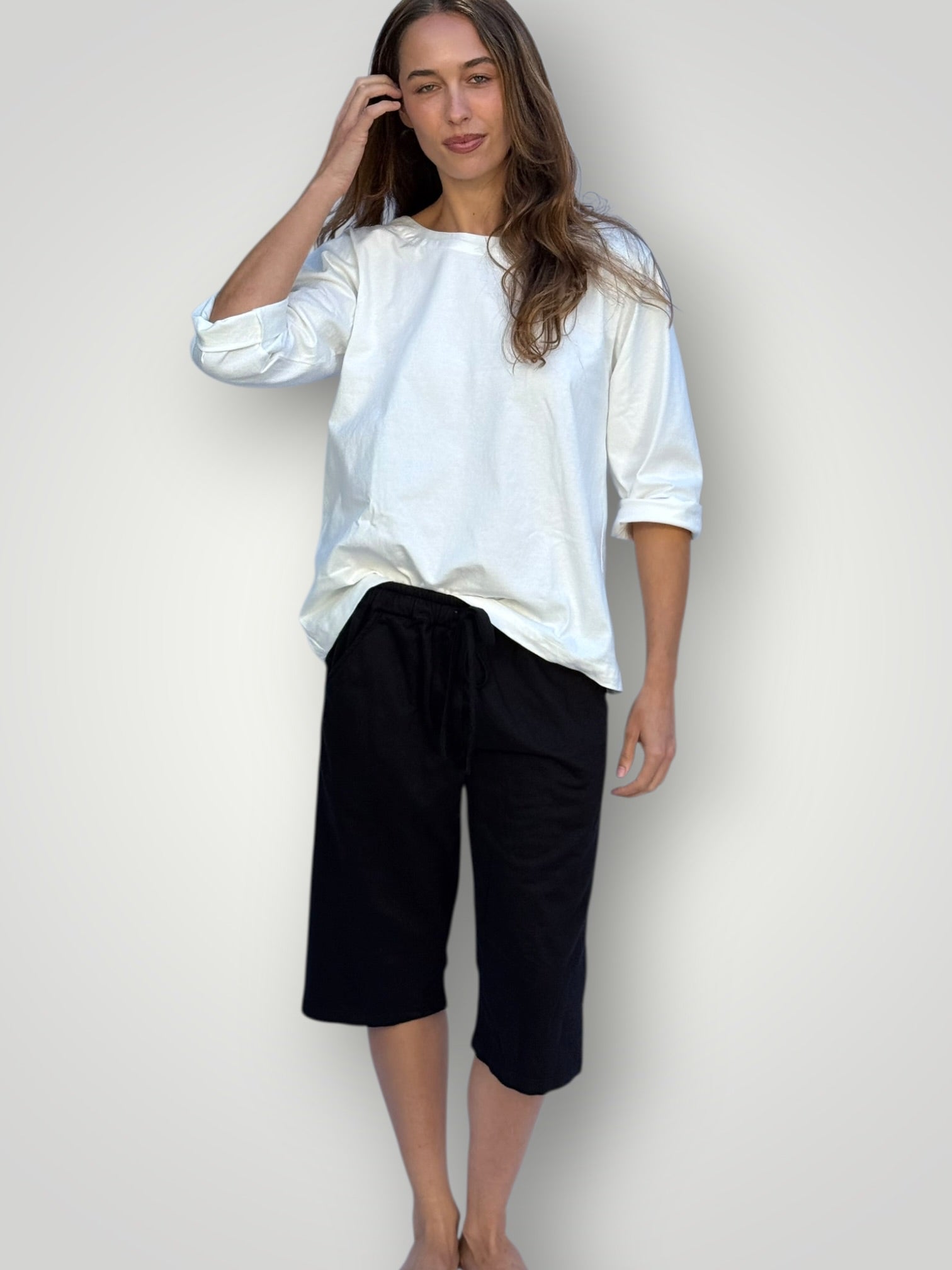 billy cotton knit short - black Apparel
