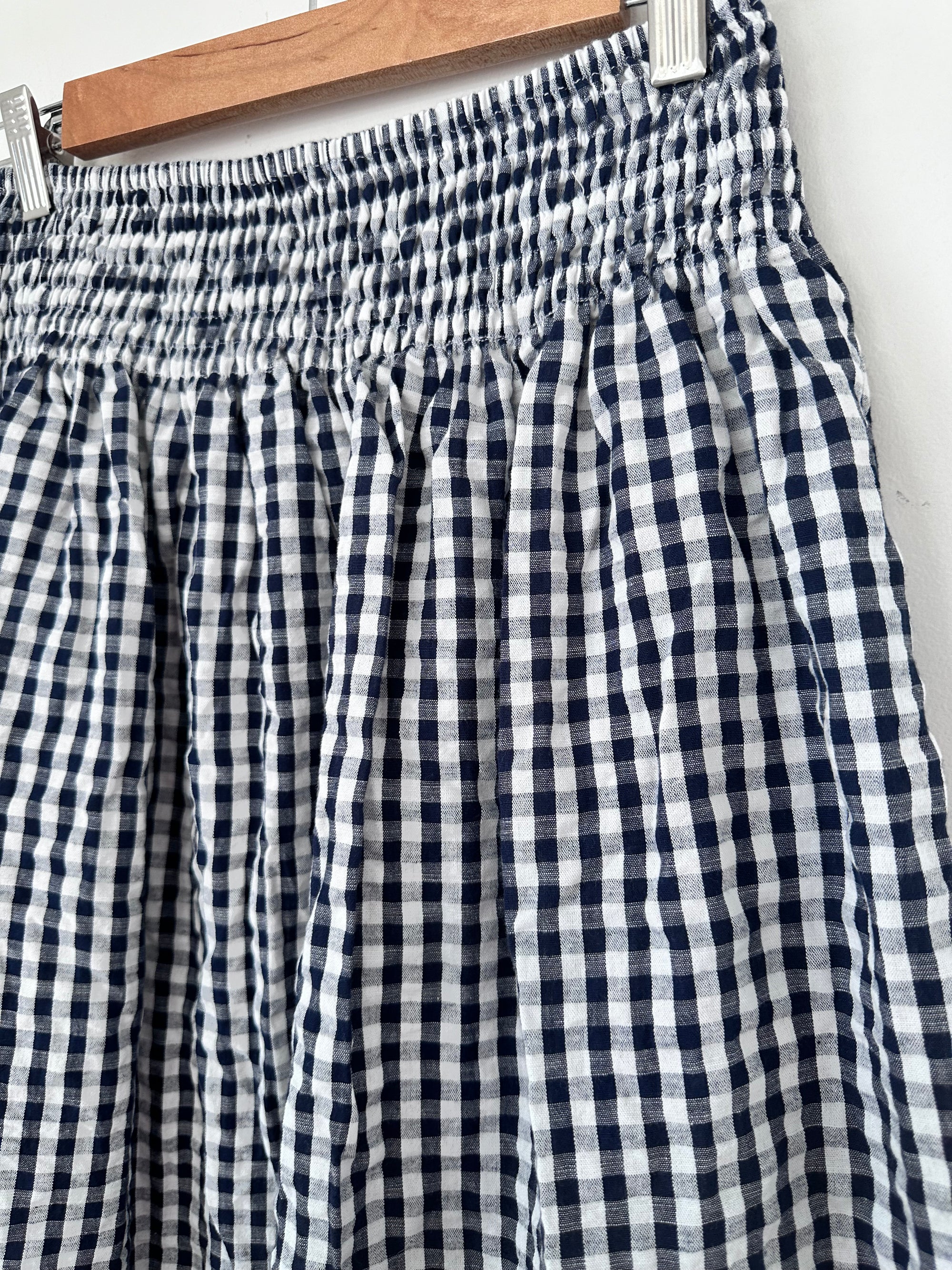 lola skirt-navy/white gingham Apparel  