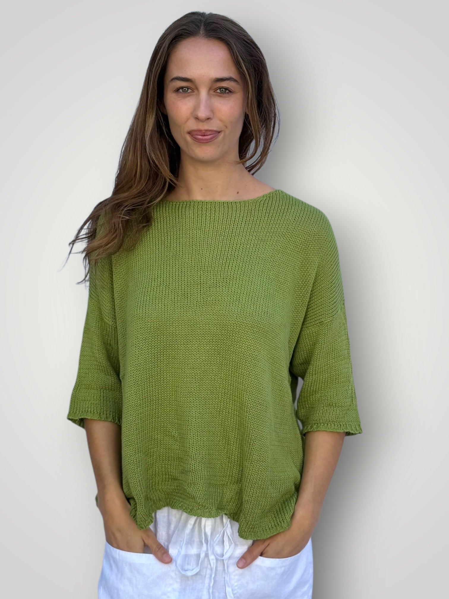 alex cotton knit - avocado Apparel