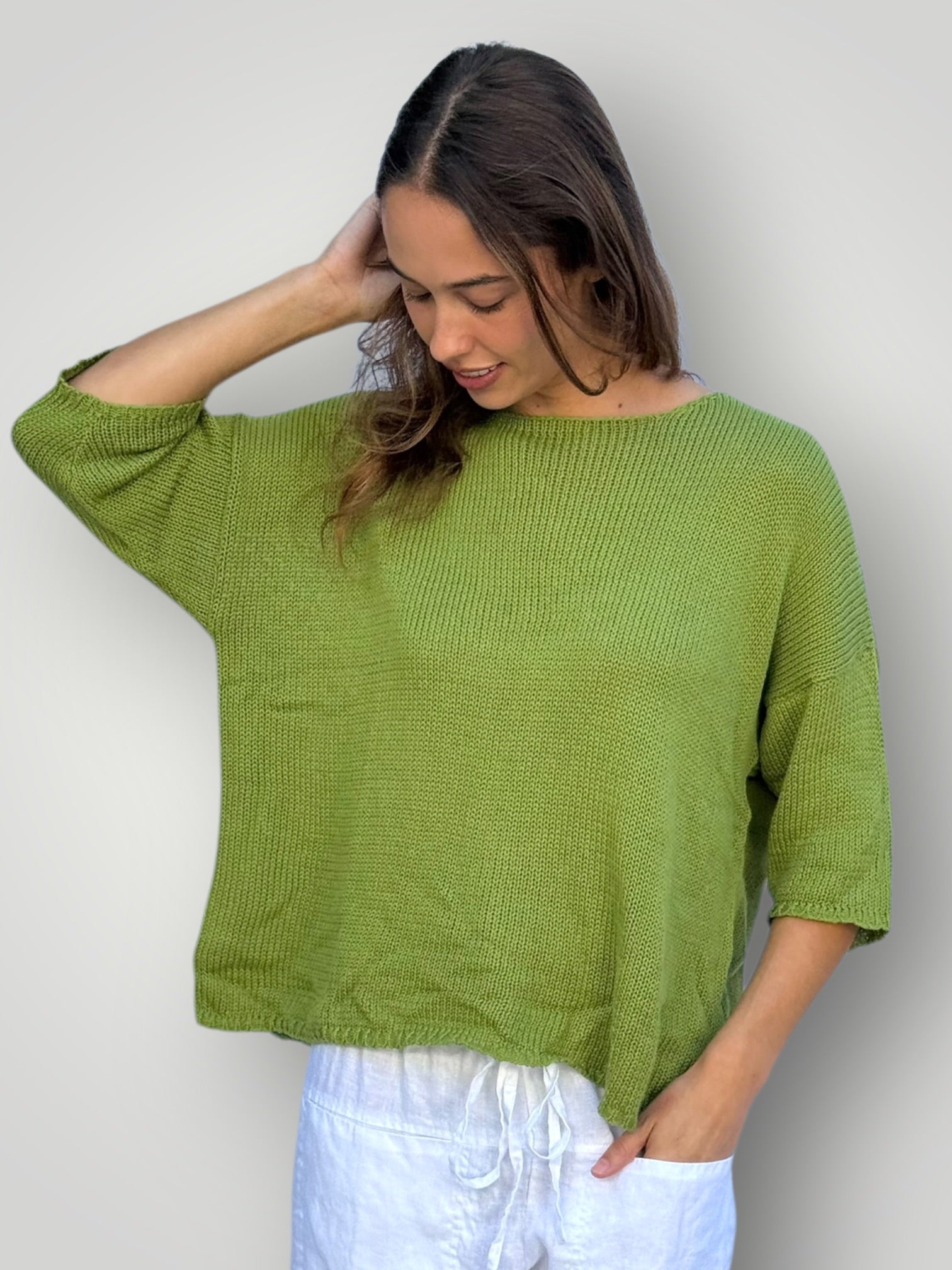 alex cotton knit - avocado Apparel