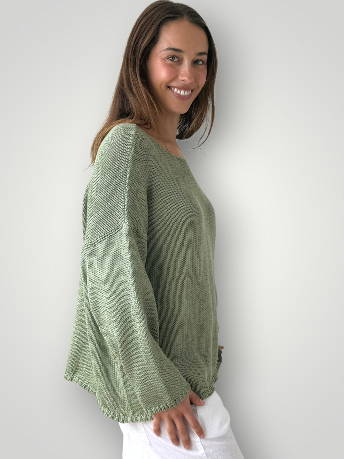 ashton jersey - sage cotton Apparel