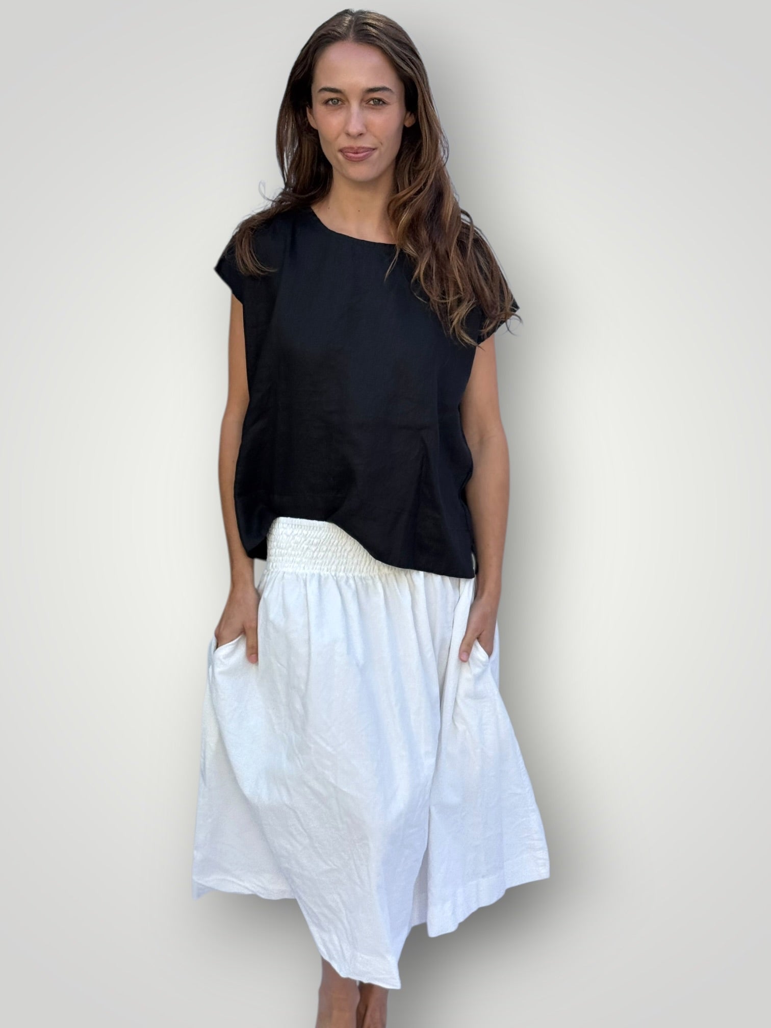 lola skirt-winter white cord Apparel