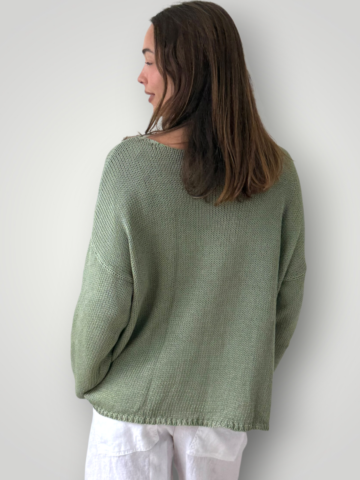 ashton jersey - sage cotton Apparel