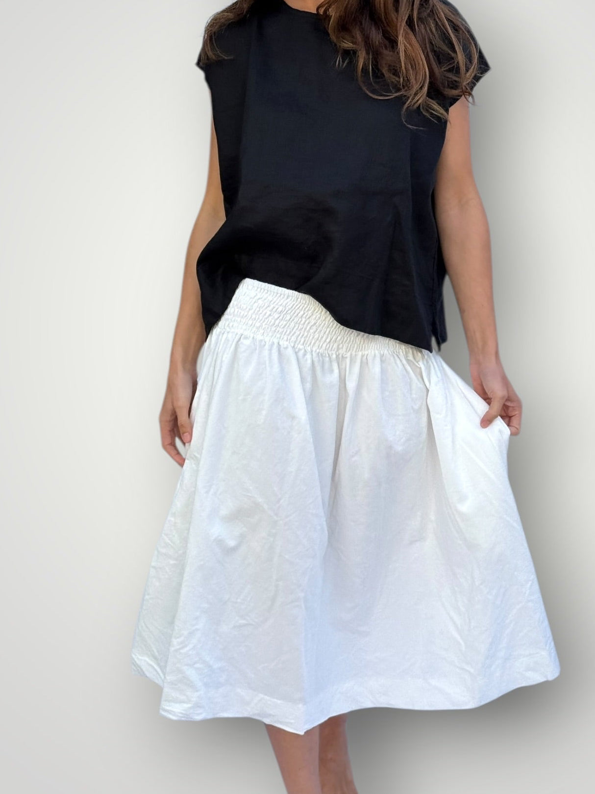 lola skirt-winter white cord Apparel