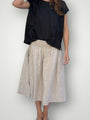 lola skirt - natural linen Apparel