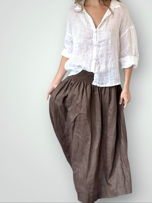 lulu skirt - soil linen Apparel