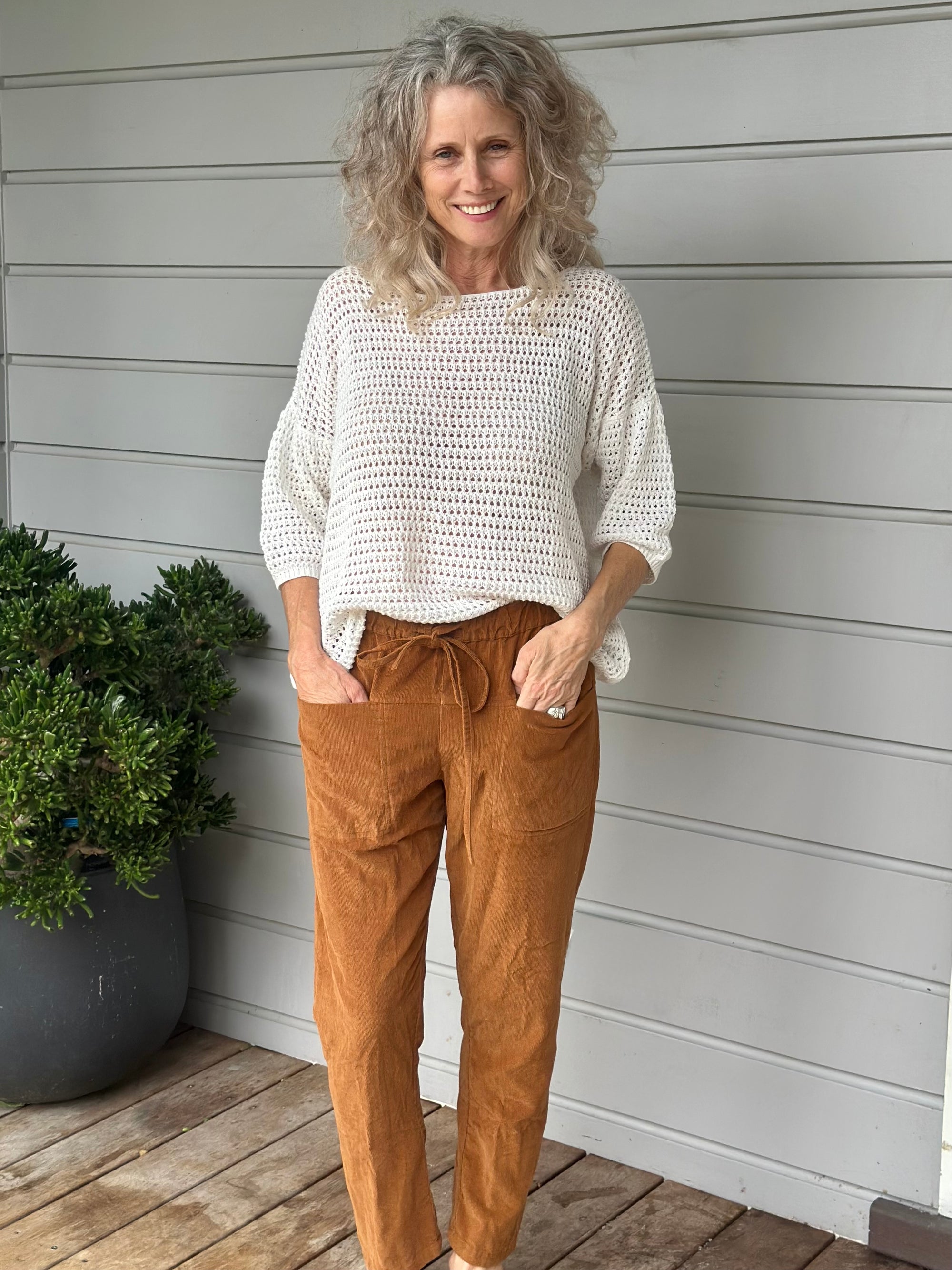 jessie pants - caramel cord Apparel
