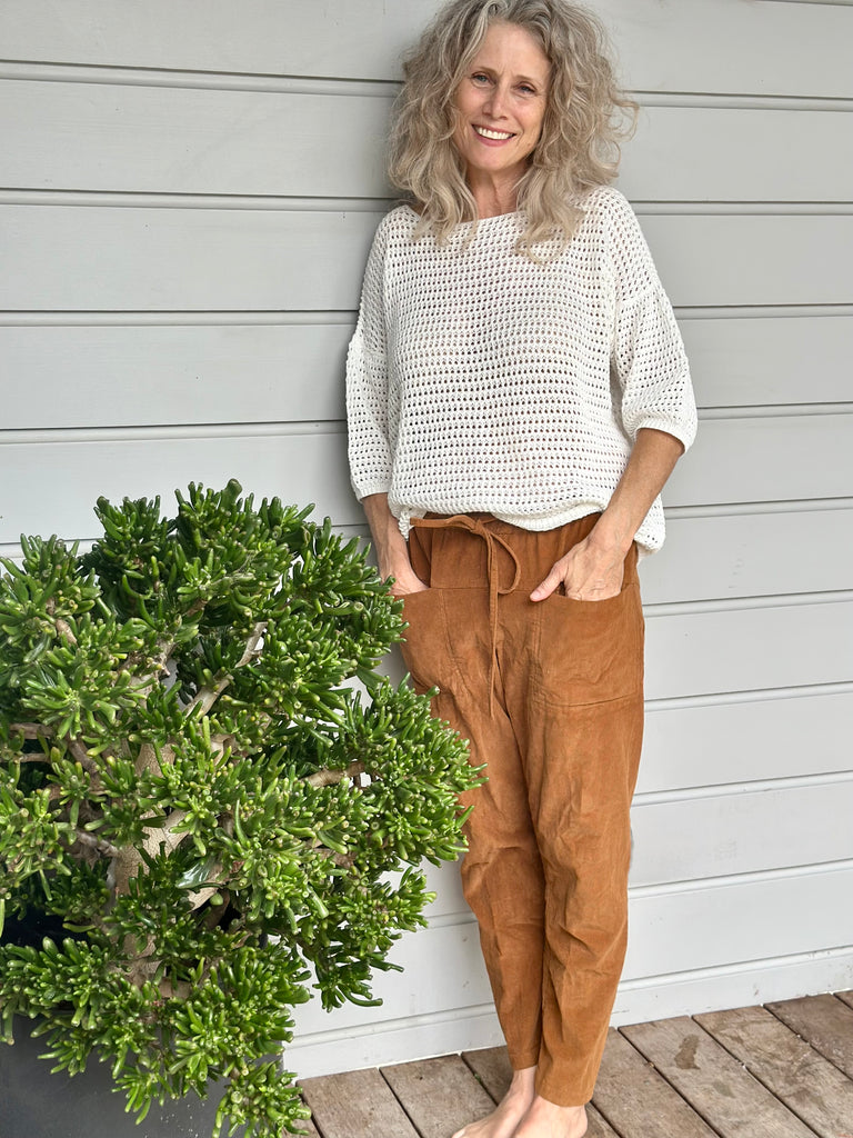 jessie pants - caramel cord Apparel