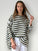 avril top - army stripe linen Apparel