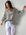 avril top - army stripe linen Apparel