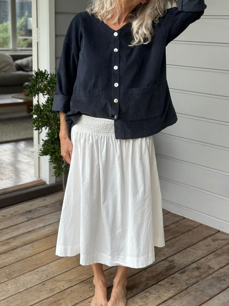 lola skirt - winter white cord Apparel
