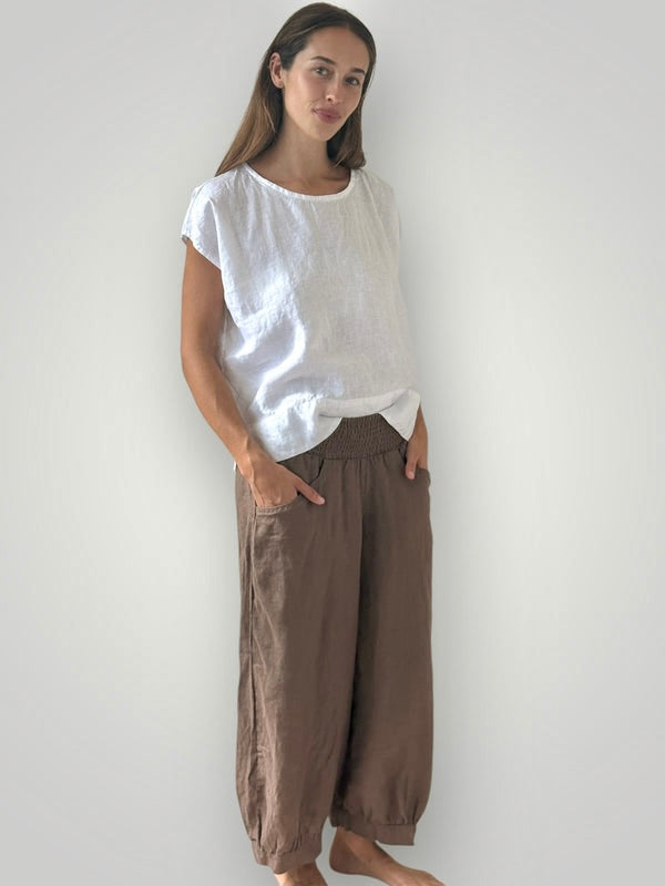jackie pants - soil linen Apparel