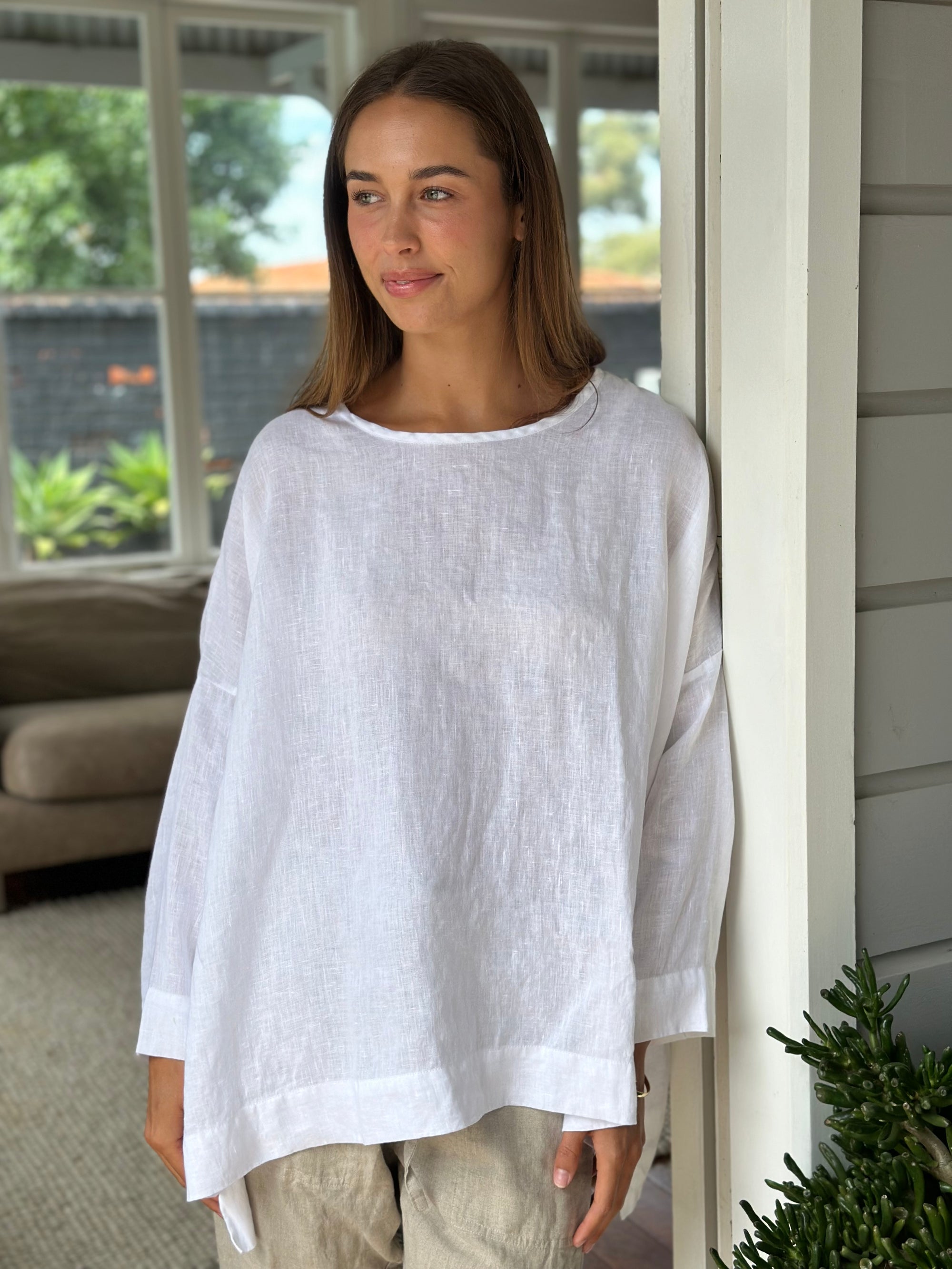 hunter top - white linen General  