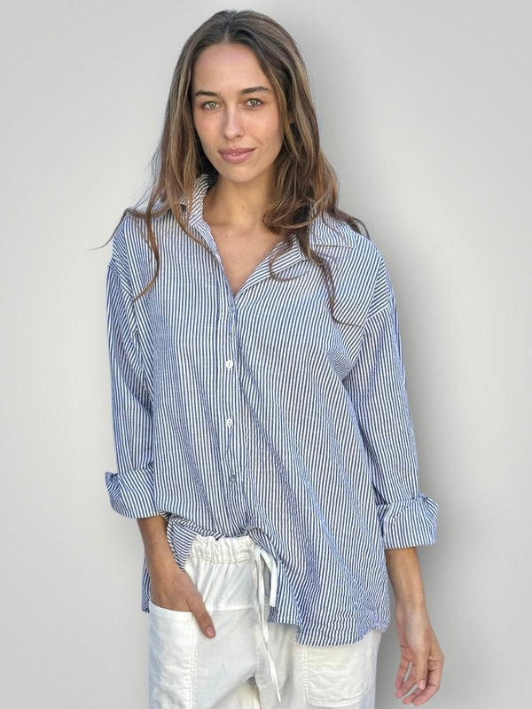 jordan shirt-fine grey stripe cotton