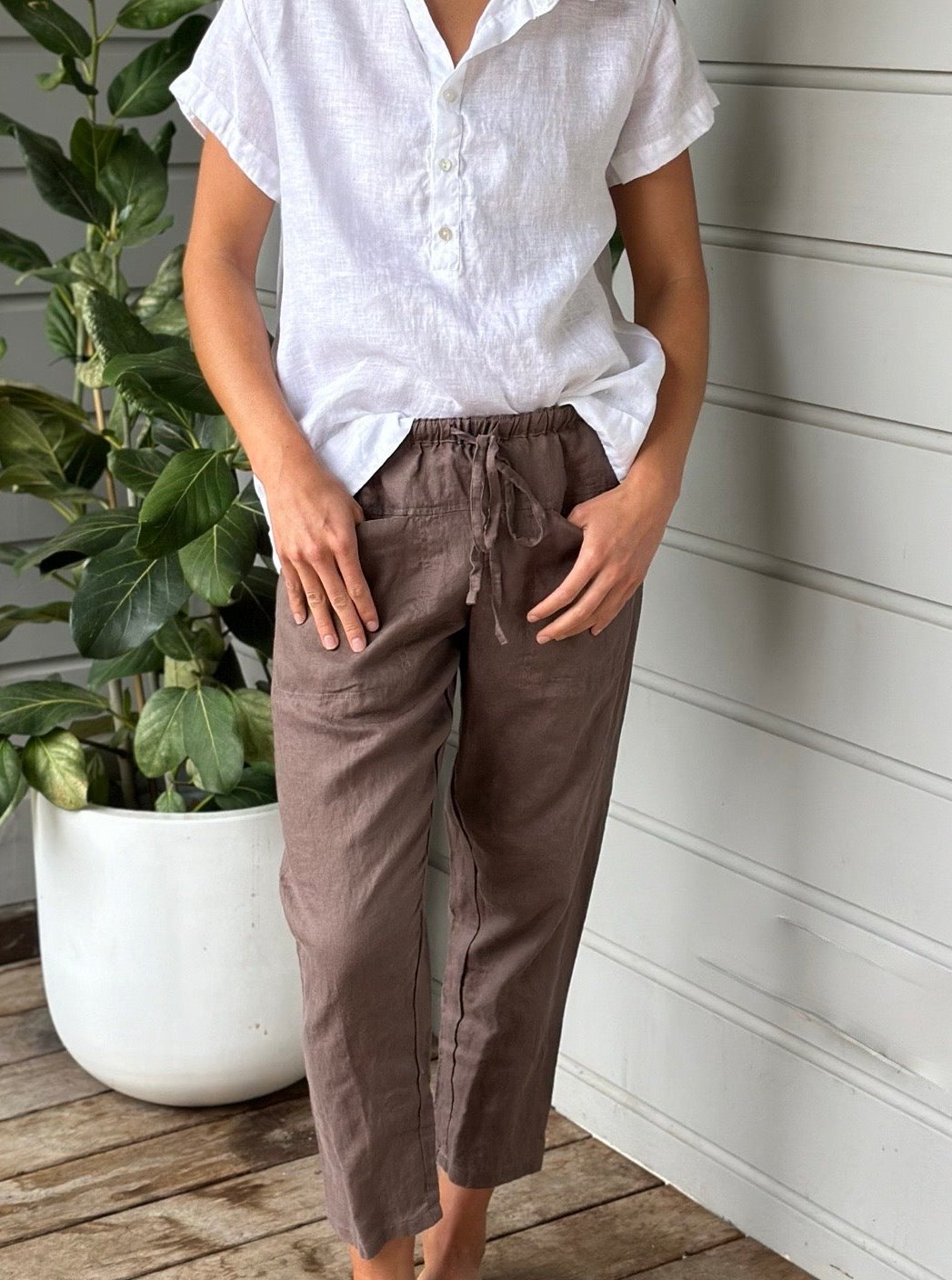 jessie pant - soil linen Apparel