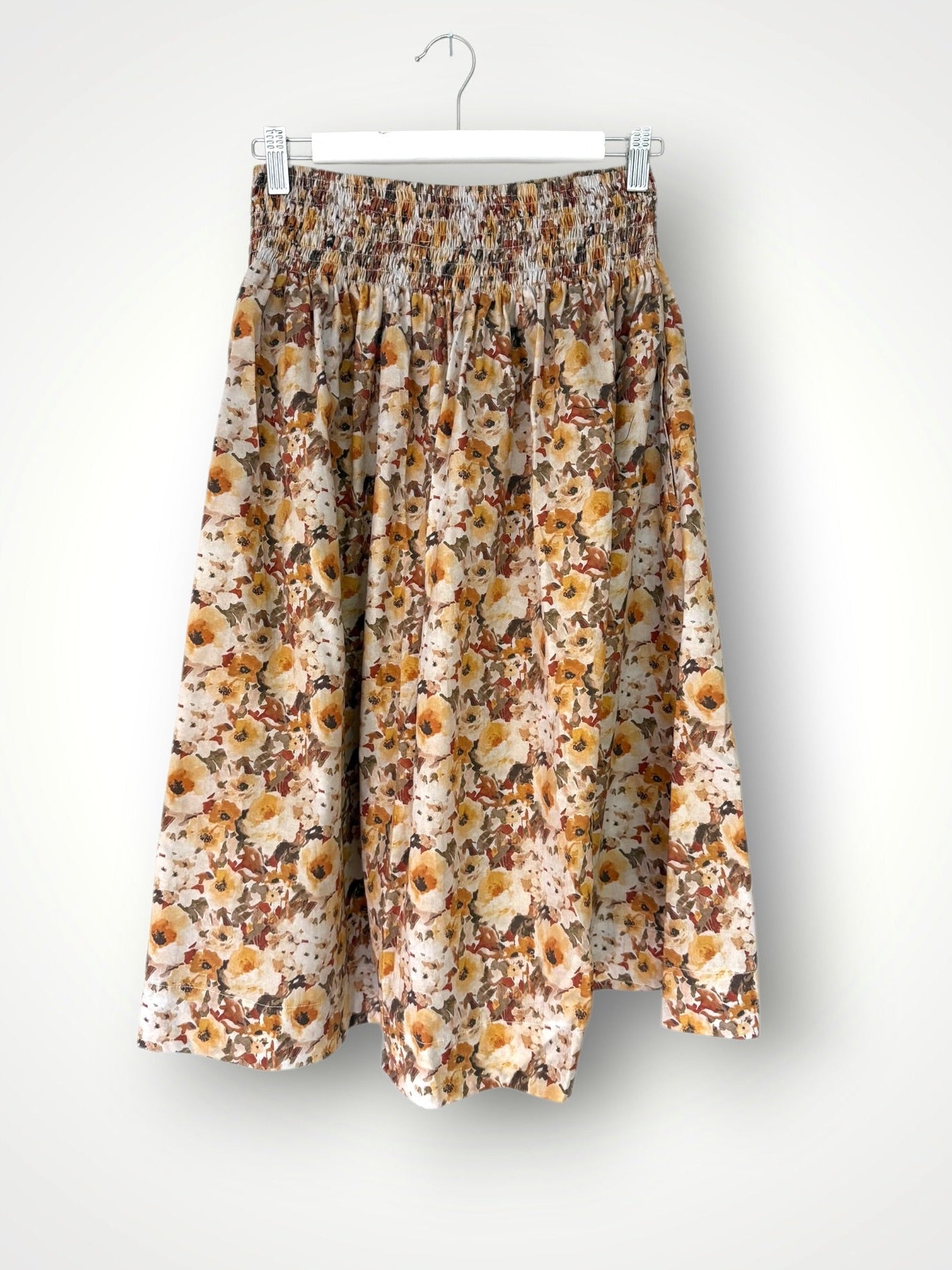 lola skirt - golden floral cotton Apparel