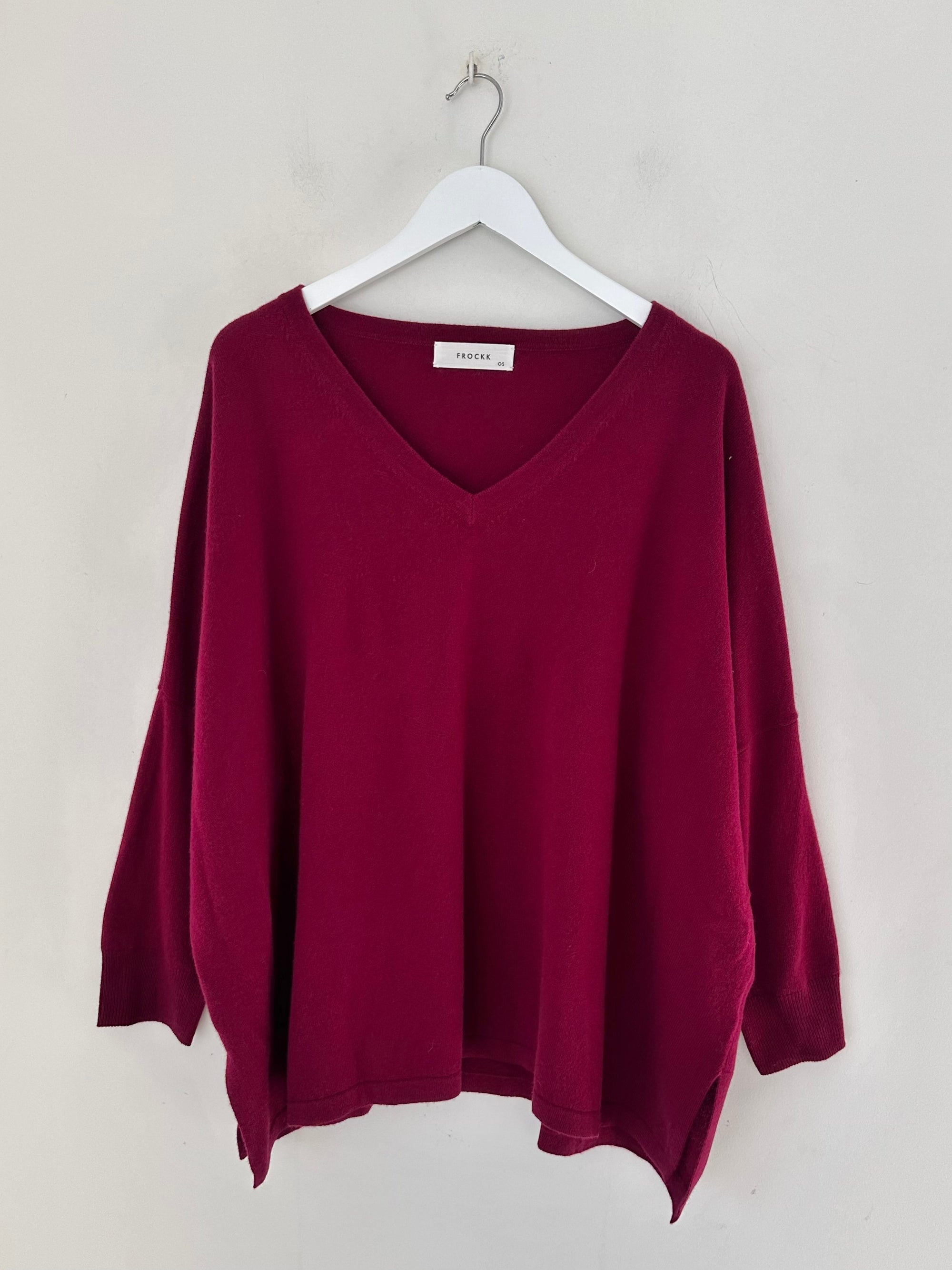 relaxed boyfriend knit- pinot cashmere Apparel