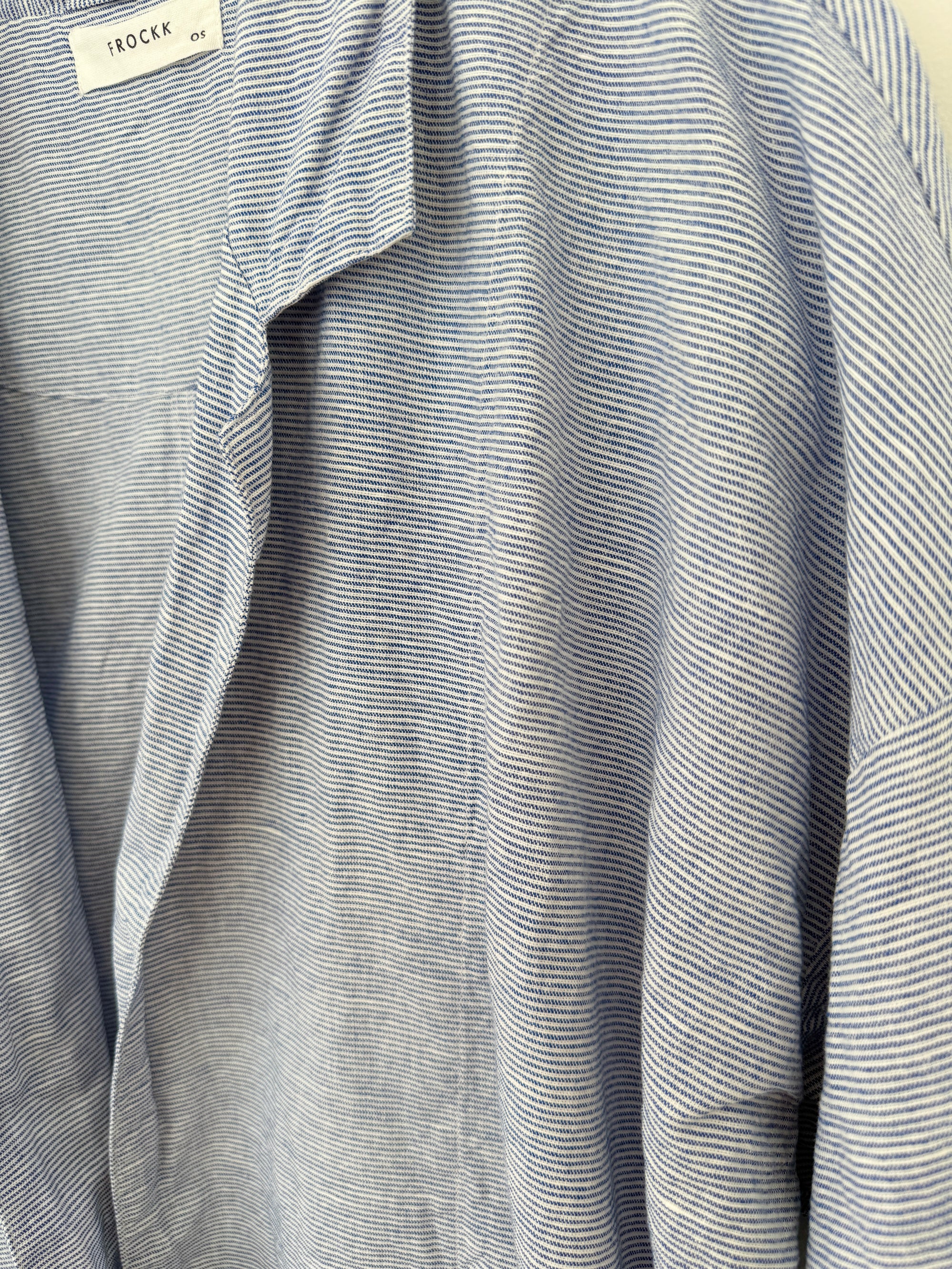 albert blazer - fine denim stripe linen Shirts