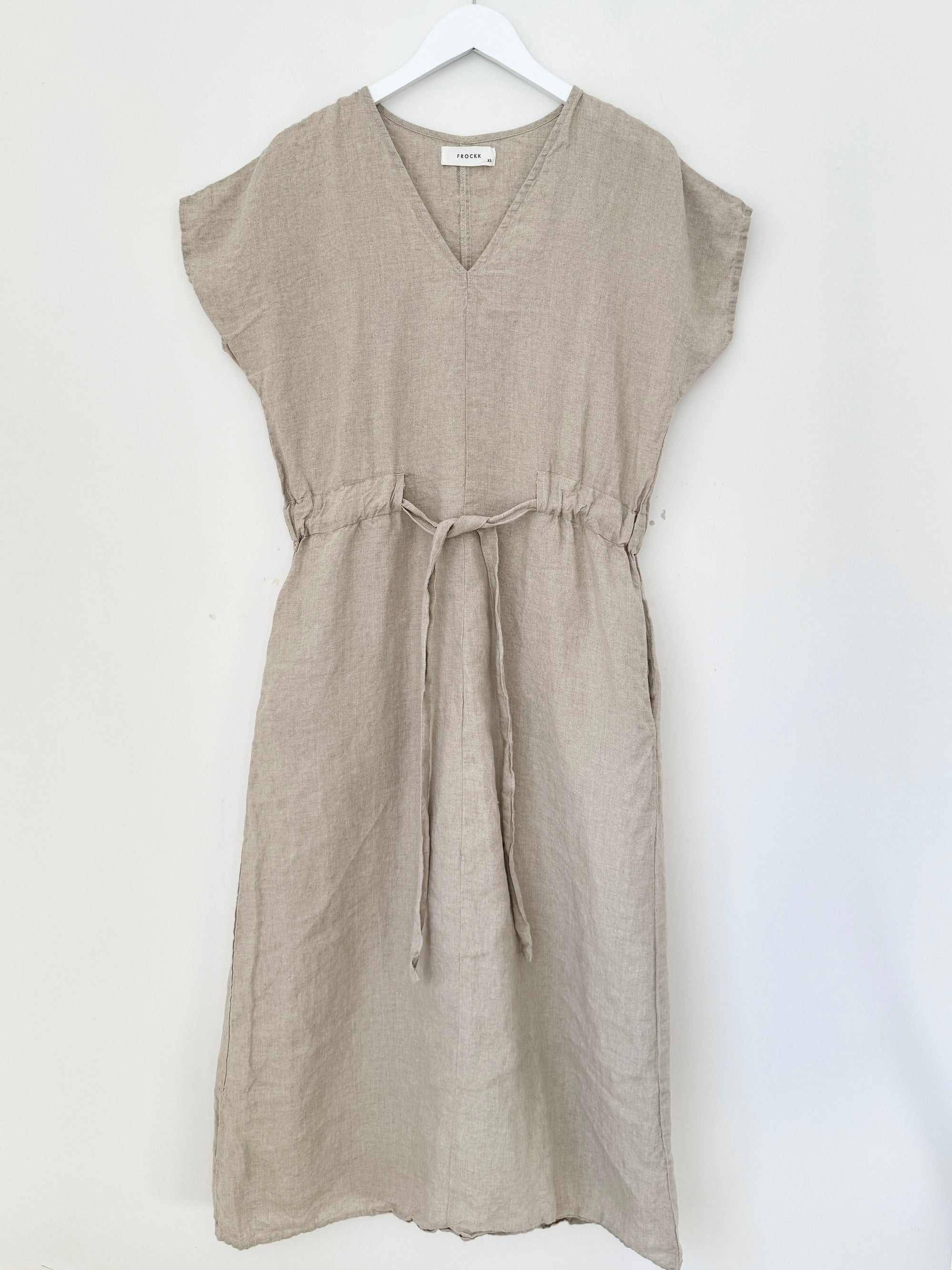 harper dress - natural linen Apparel