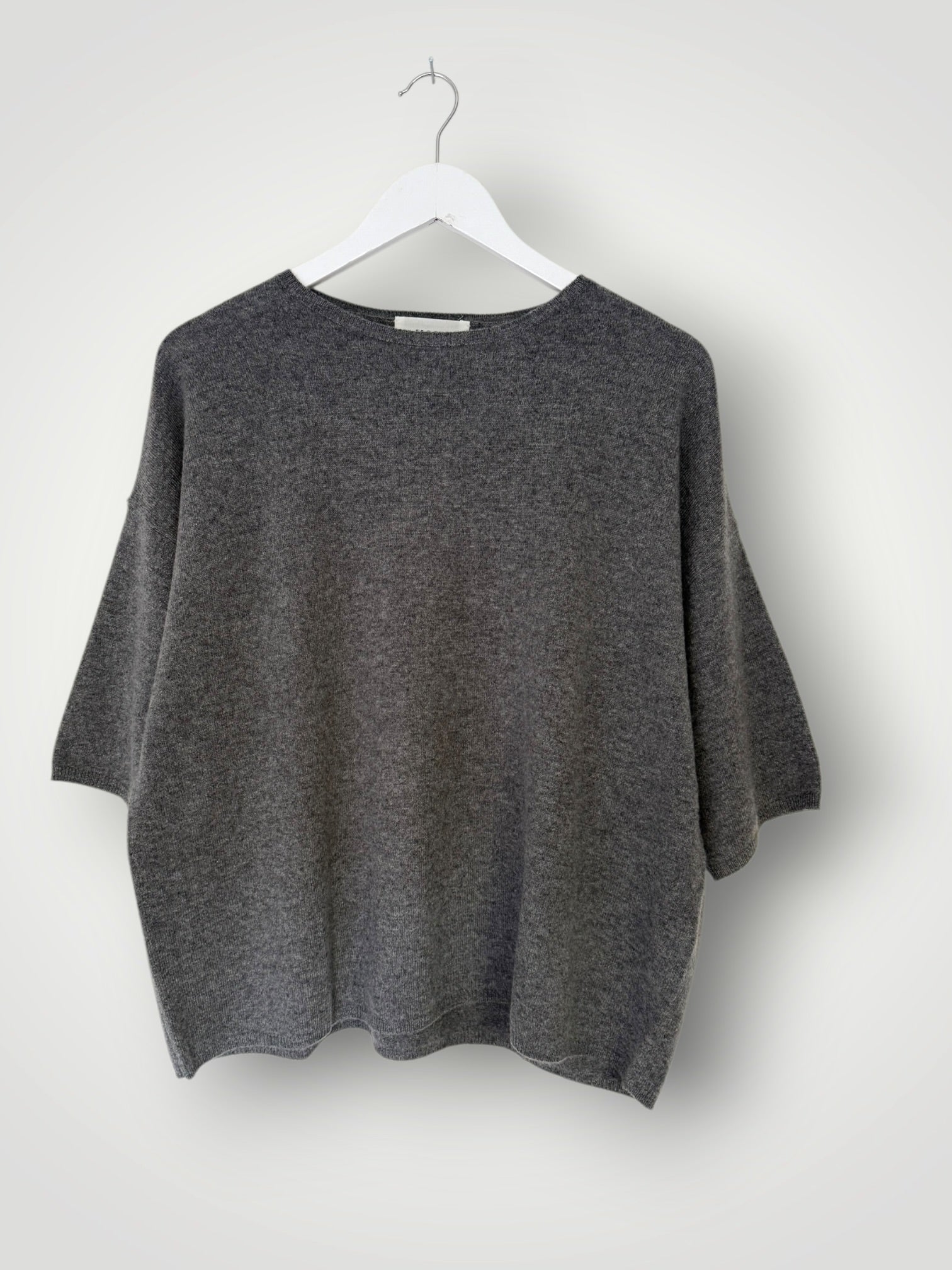 alexia cashmere top-dark grey General