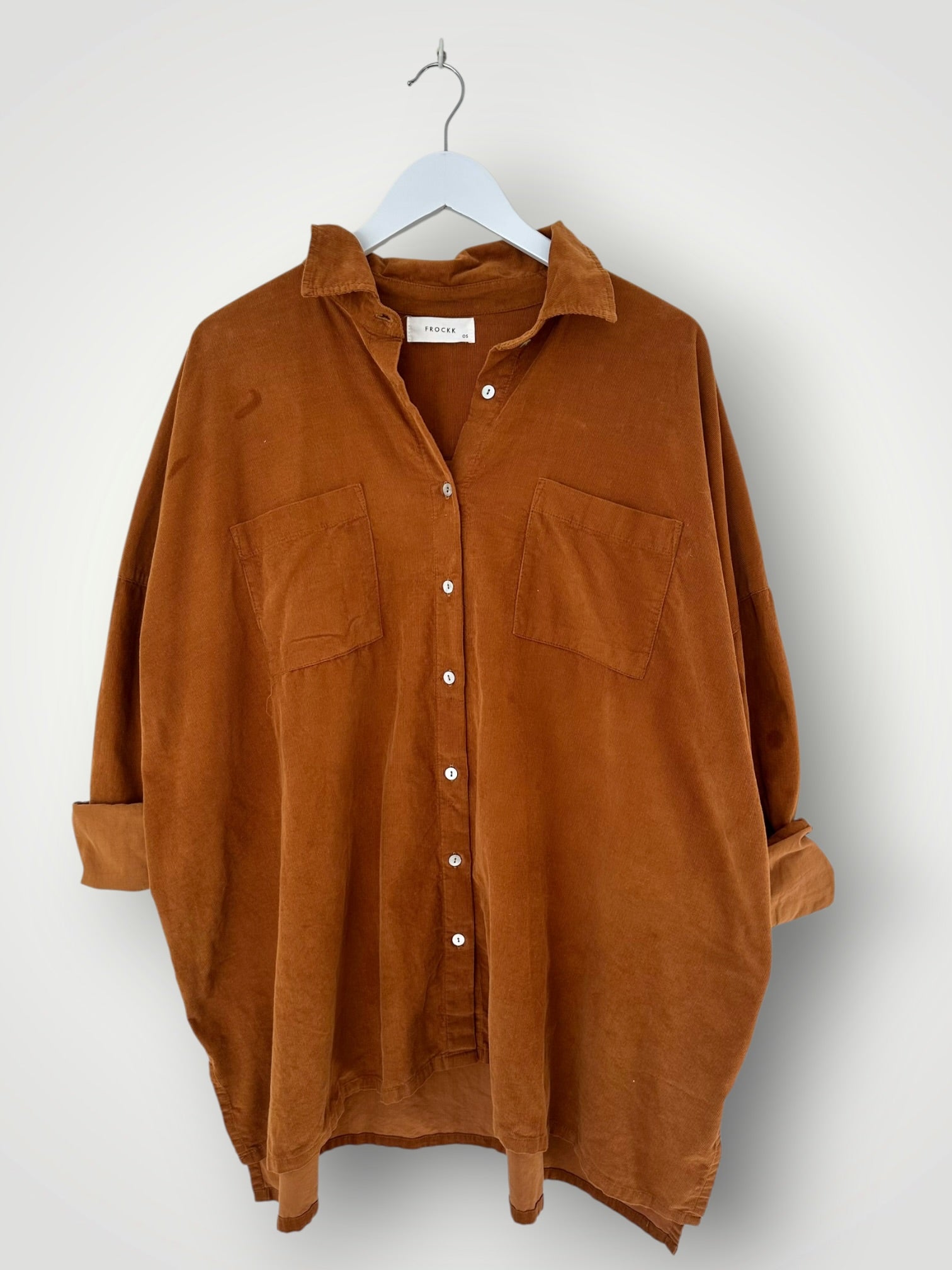 aiden oversized shirt -toffee cord Apparel