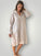 bianca dress -natural stripe linen Apparel