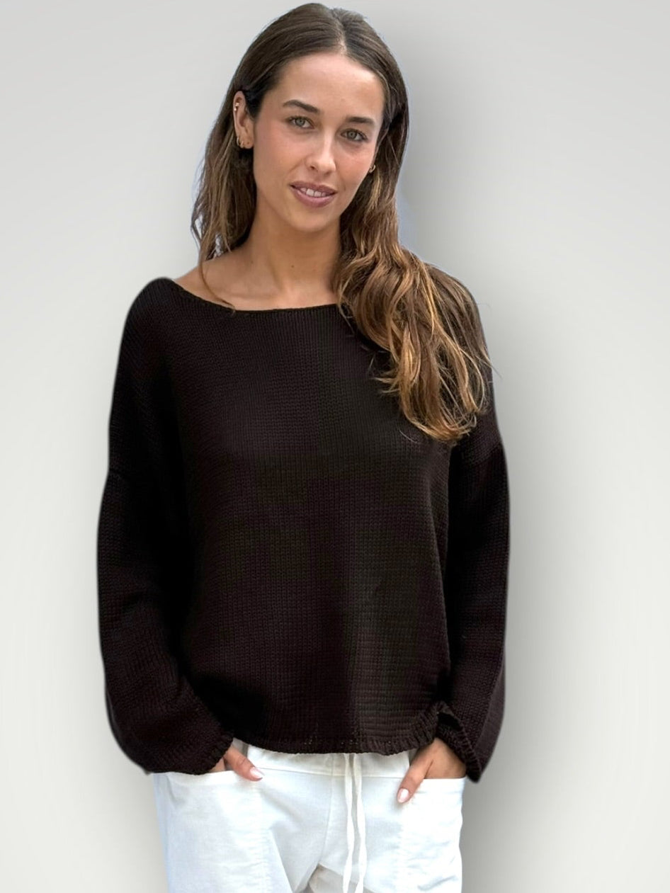 ashton cotton jersey - chocolate Apparel