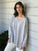 relaxed boyfriend knit -soft grey marle cashmere Apparel