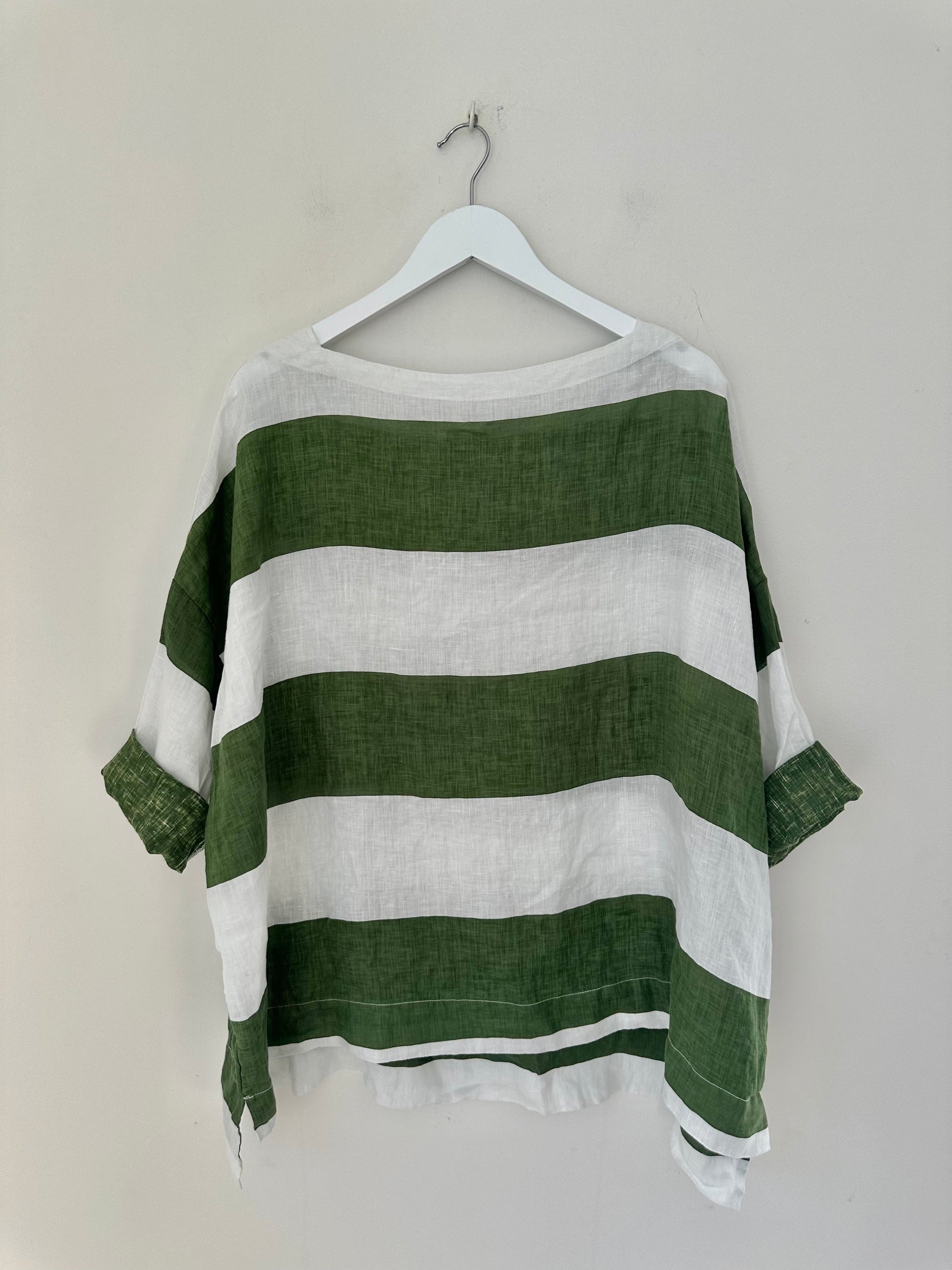 avril top - big moss stripe Apparel  