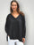 boyfriend v cashmere knit -charcoal Apparel